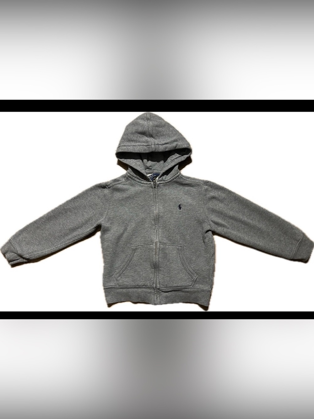 Polo Ralph Lauren Gray Zip Up Hoodie Boys Size 5